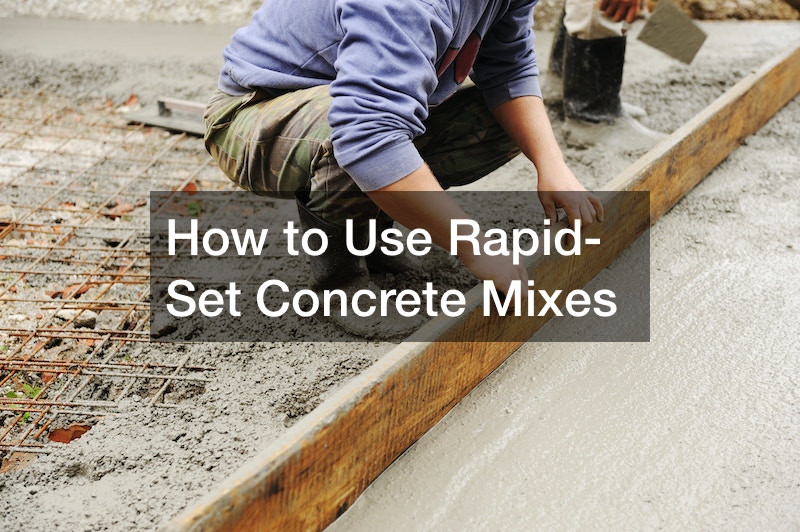 How to Use Rapid-Set Concrete Mixes