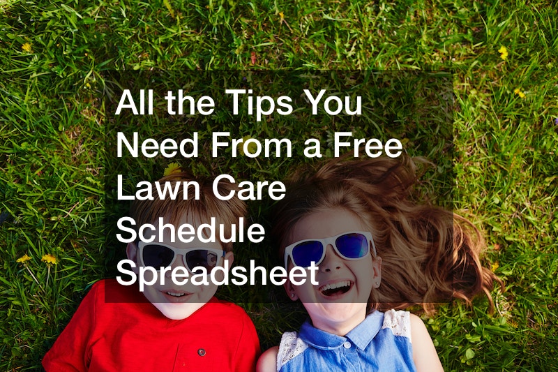 All the Tips You Need From a Free Lawn Care Schedule Spreadsheet