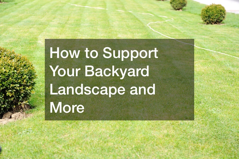 How to Support Your Backyard Landscape and More